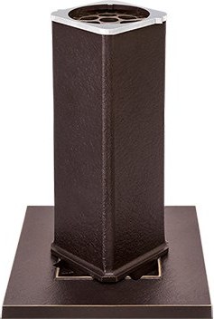Bronze eingelassene Grabvase, 27×9,5×9,5 cm
