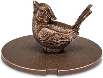 [ST-SK-53270] Bronze-Deckel für Vase mit Vogel, 6,5–7,5 cm