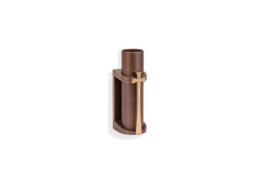 [ST-SK-53285] Wandvase für Grabmal, Bronze, 8×3 cm