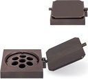 Bronze-Blumentopf-Ring für Grabmal, 11×13 cm