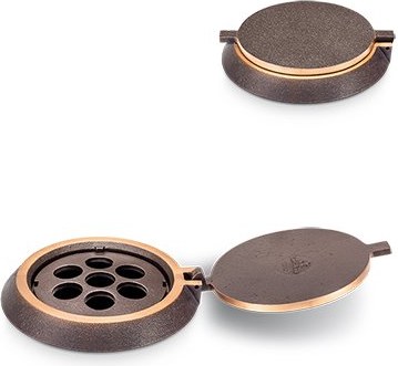 Bronze-Blumentopf-Ring für Grabmal, Ø 13 cm