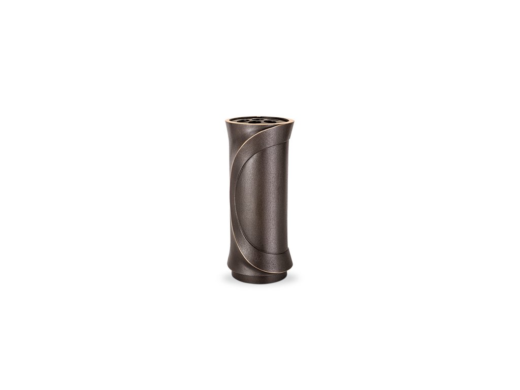 Bronze-Vase für Grabmal, Höhe 25 cm