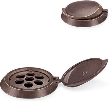 Bronze-Blumentopf-Ring für Grabmal, Ø 13 cm