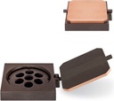 Bronze-Blumentopf-Ring für Grabmal, 11×13 cm