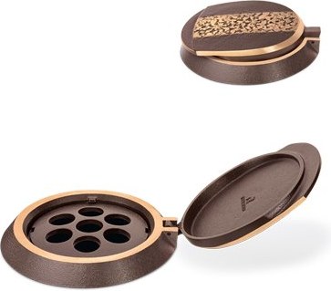 Bronze-Blumentopf-Ring für Grabmal, Ø 13 cm, Höhe 4 cm