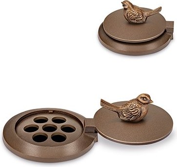 [ST-SK-53334] Bronze-Blumenkastenring für Grabmal, Ø 12 cm, Höhe 6 cm