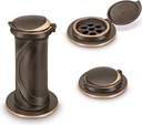 eingelassene Vase mit Deckel, Bronze, 26×11,5×13 cm