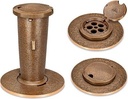 Bronze eingetauchte Vase mit Alter, Höhe 23 cm