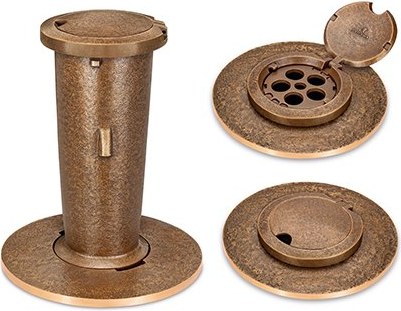 [ST-SK-53342] Bronze eingetauchte Vase mit Alter, Höhe 23 cm