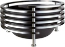 Edelstahl-Schale für Grabmal, Höhe 18 cm, Ø 31 cm