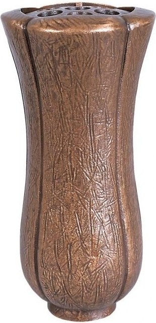 Bronze-Vase für Grabmal, Höhe 26 cm