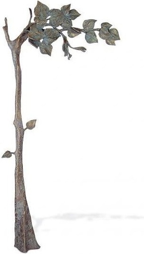 [ST-SK-60096] Bronze-Lindenbaum für Grabmal, 107×53 cm