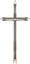 Bronze-Kreuz mit Kristall, 103×51 cm