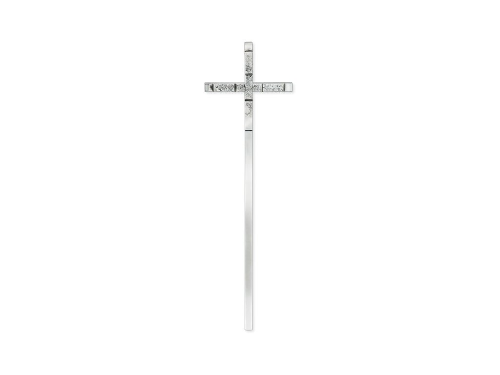 Grabkreuz mit Kristall, 78×22 cm