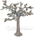 Bronze-Baum mit Früchten für Grabmal, 13×13×9 cm