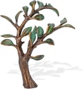 Bronze Baum des Lebens für Grabmal, 12×11×8 cm
