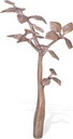 Bronze Lebensbaum für Grabmal, 53×32×27 cm