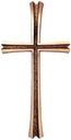 Grabkreuz aus Bronze, 50×25 cm