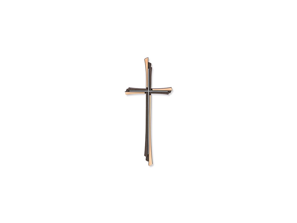 Grabkreuz für Grabplatte, Bronze, 30–60 cm
