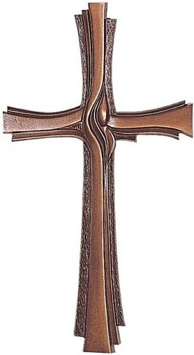 [ST-SK-62520] Bronze Grabkreuz auf Platte, 40–60 cm