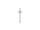 Bronze-Kreuz mit Kristall, 85×31 cm