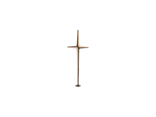 [ST-SK-62613] Bronze-Kreuz mit Kristall, 85×31 cm