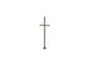 Grabkreuz mit Kristall, Bronze, 61×19 cm