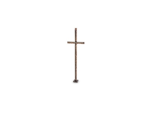 [ST-SK-62617] Grabkreuz mit Kristall, Bronze, 61×19 cm