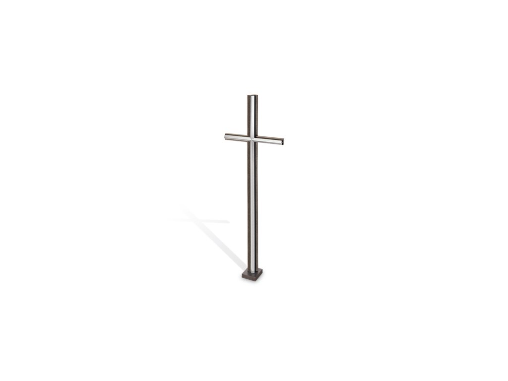 Bronze-Grabkreuz, 61×20 cm