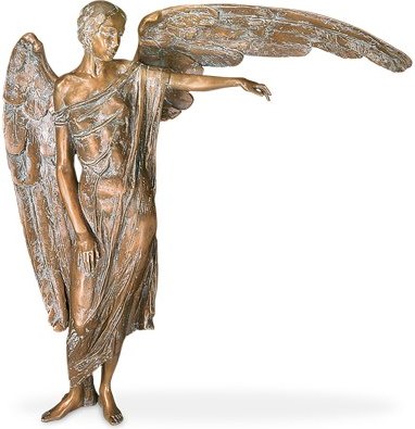 Bronze-Engel für Grabmal, 78×77×21 cm