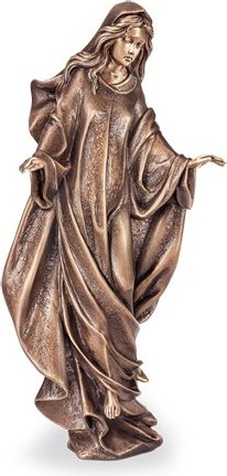 Bronze Madona für Grabmal, 48×22×15 cm