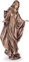 Bronze Madona für Grabmal, 48×22×15 cm