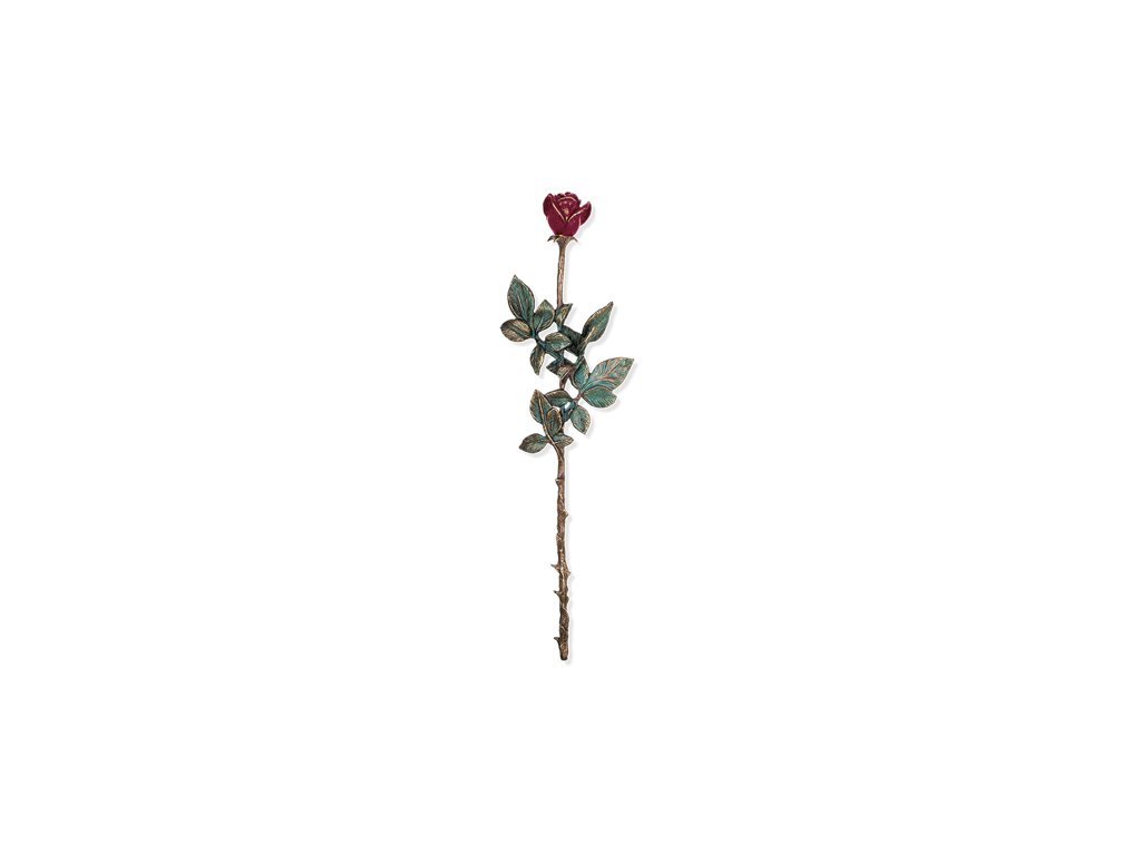 Bronze Rose für Grabmal, 68×19 cm