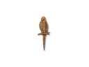Bronze-Papagei für Grabmal, 10×3,5 cm