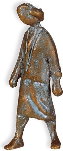 [ST-SK-85253] Bronze-Statue Laufende Figur für Grabmal, 9×3×4 cm