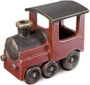 Bronze-Lokomotive für Kindergrabmal, 8×10 cm