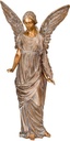 Bronze Engel mit Palmenzweig, 83×45×36 cm