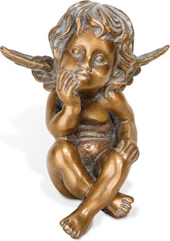 [ST-SK-85386] Bronze-Engel für Grabmal, 8×7×7 cm oder 12×10×10 cm