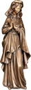 Bronze Madonna für Grabmal, 68×26×19 cm