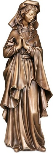 [ST-SK-85389] Bronze Madonna für Grabmal, 68×26×19 cm