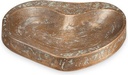 Bronze Vogelbad für Grabmal, 15×12 cm