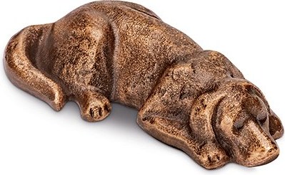 [ST-SK-85402] Bronze liegender Hund für Grabmal, 4,5×10 cm