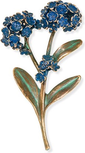 [ST-SK-85463] Bronze Vergiss mich nicht für Grabmal, 15×9 cm