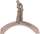 Bronze-Brücke Abschied für Grabmal, 17×20,5×7 cm