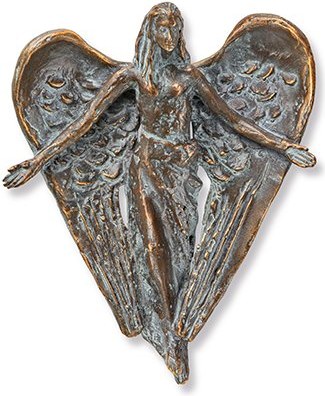 [ST-SK-85537] Bronze Engel für Grabmal, 12×9,5 cm