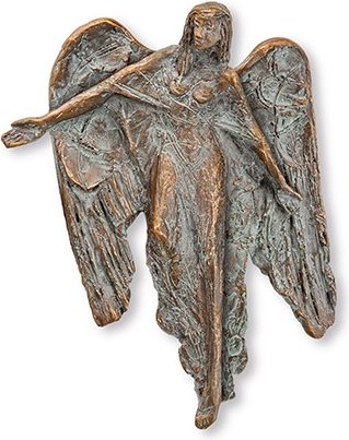 [ST-SK-85538] Bronze Engel für Grabmal, 18,5×14,5 cm