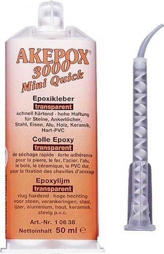 [ST-SK-90201] Zweikomponenten-Klebstoff für Grabmal, 50 ml Kartusche mit Mischstab