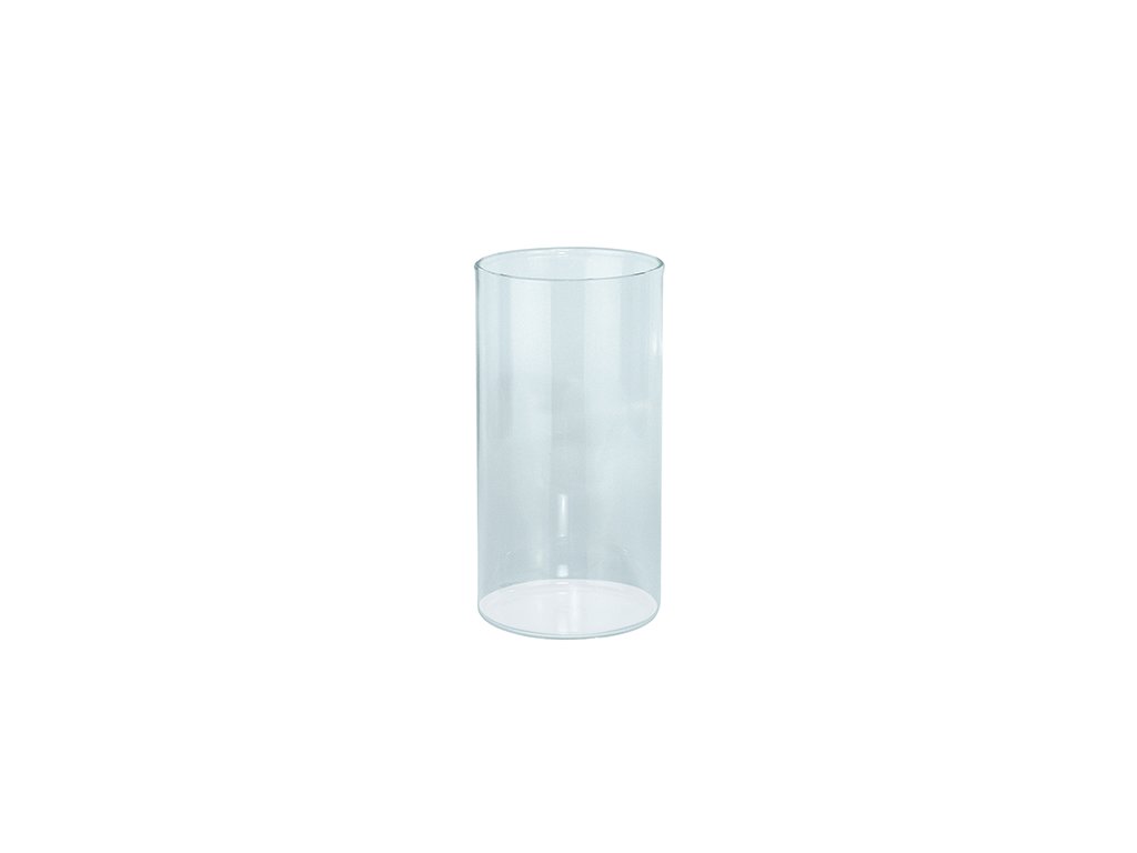 Grabmal gläserner Zylinder für Grablicht, klar, Höhe 12–22 cm