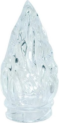 [ST-SK-92076] Glasflamme für Grablaterne, weiß, Höhe 9 cm oder 12 cm