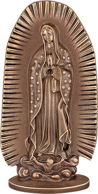 Bronze-Madonna von Guadalupe für Grabmal, 15–61 cm